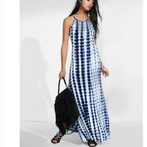 Express Maxi Tie Dye Beach Dress SIZE SMALL NWOT - Picture 3 of 10